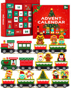 Toddler Advent Calendar 2026, 24pcs Magnetic Wooden Animal Train Set Christmas Advent Calendar 2026 for Kids, Countdown Calendar Gifts Montessori Train Stocking Stuffer for Toddlers, Boys and Girls