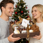 Coconut Vanilla Spa Gift Set, Complete Spa Gift Baskets for Women & Men