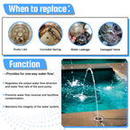 7235 Check Valve Replacement for Jandy 1-1/2-Inch to 2-Inch 180-Degree Check Valve Straight Through Flow Compatible with Pool and Spa (7235)