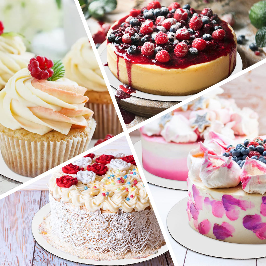8 Pcs Cake Boards,10 inch Round Cardboard Cake Rounds Cake Base