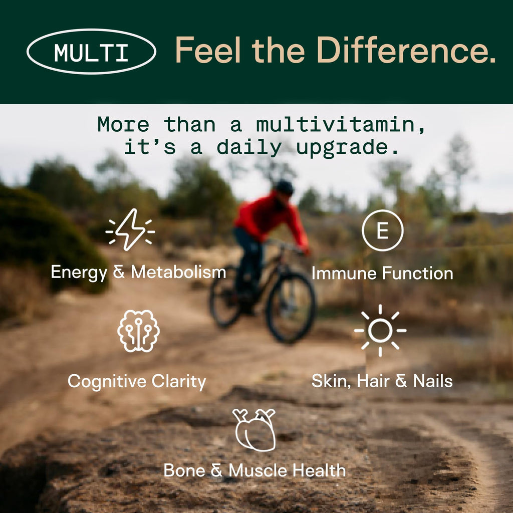 Adapt Naturals Multivitamin for Women & Men, Bioavailable Easy-to-Absorb Multivitamin Daily Supplement with Biotin, Niacin, Vitamin A, B, C, D, E, K1, Zinc, Magnesium - Immune Support - 60 Day Supply