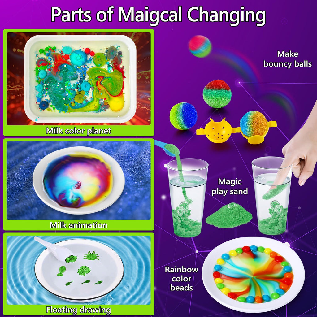 UNGLINGA 272 Experiments Science Kit for Kids, Chemistry Set, S.T.E.M Toys Boys Girls Birthday Gifts, Volcano, Crystal, Magic, Physics Lab Educational Learning Project