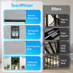 Magnetic Closure Screen Door, Reversible Mesh Door Screen Fits 38" x 82" Door, Heavy-Duty Magnetic Mesh Curtain for Sliding Door and French Door, Self-Sealing, Portable Patio Screen (40" x 83")