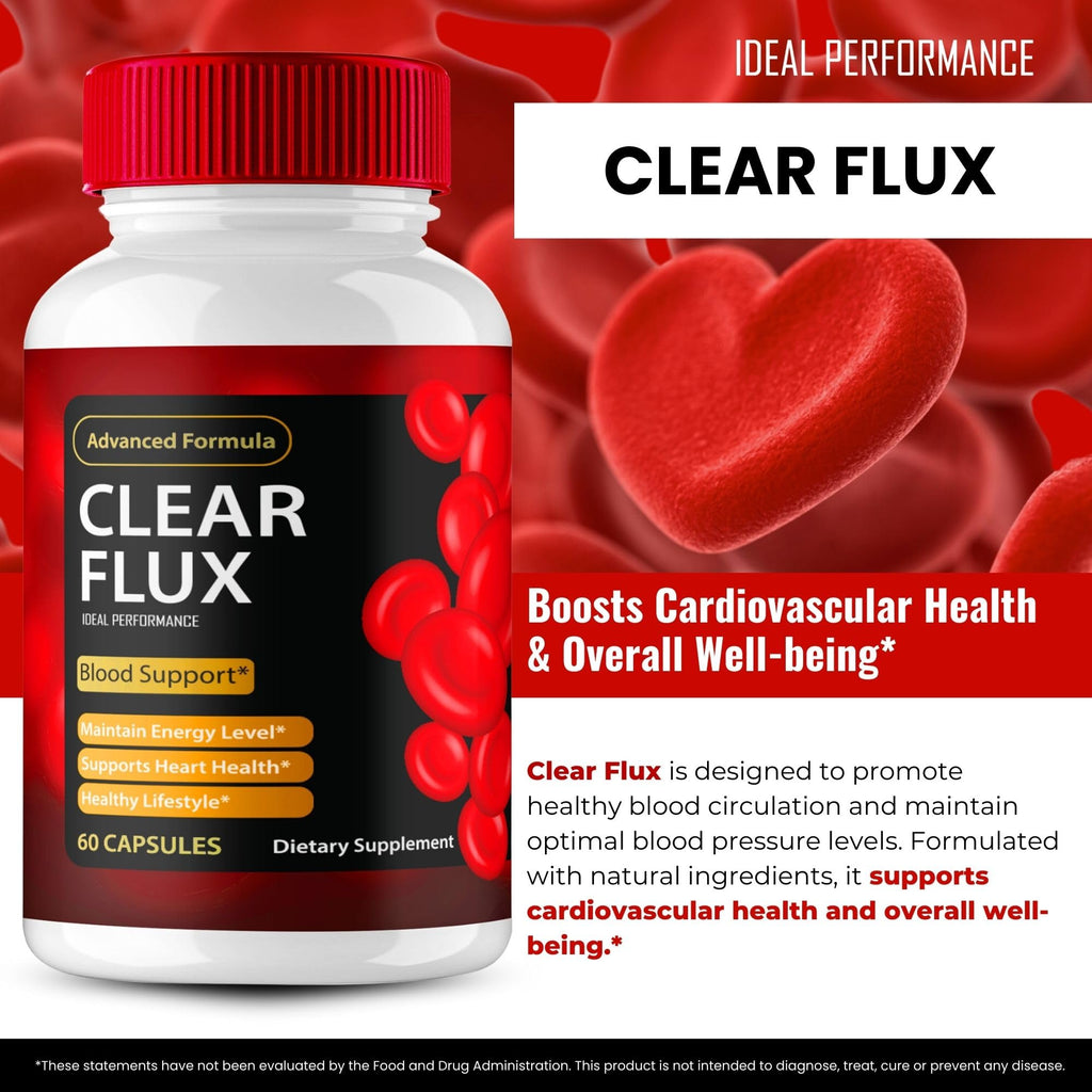 Clear Flux Supplement, Super Boost Clear Flux Supplement, Clear Flux Pills, Official Formula, Premium Support to Maintain Stable Levels & Healthy Circulation, Clear Flux Health Reviews (5 Pack)
