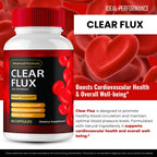 Clear Flux Supplement, Super Boost Clear Flux Supplement, Clear Flux Pills, Official Formula, Premium Support to Maintain Stable Levels & Healthy Circulation, Clear Flux Health Reviews (5 Pack)