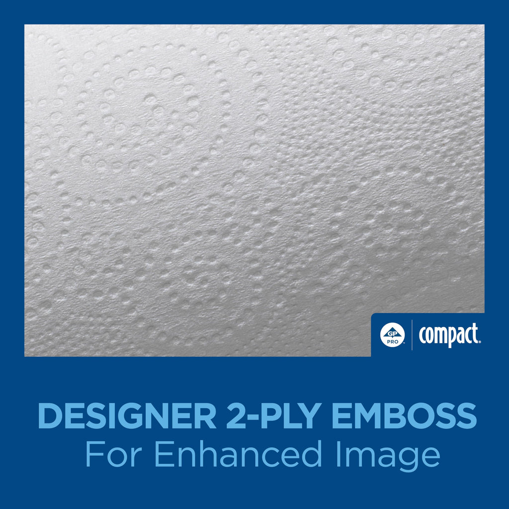 Angel Soft Professional Series Compact Premium Embossed Coreless 2-Ply High-Capacity Toilet Paper by GP PRO, White, 19371, 750 Sheets Per Roll, 36 Rolls Per Case