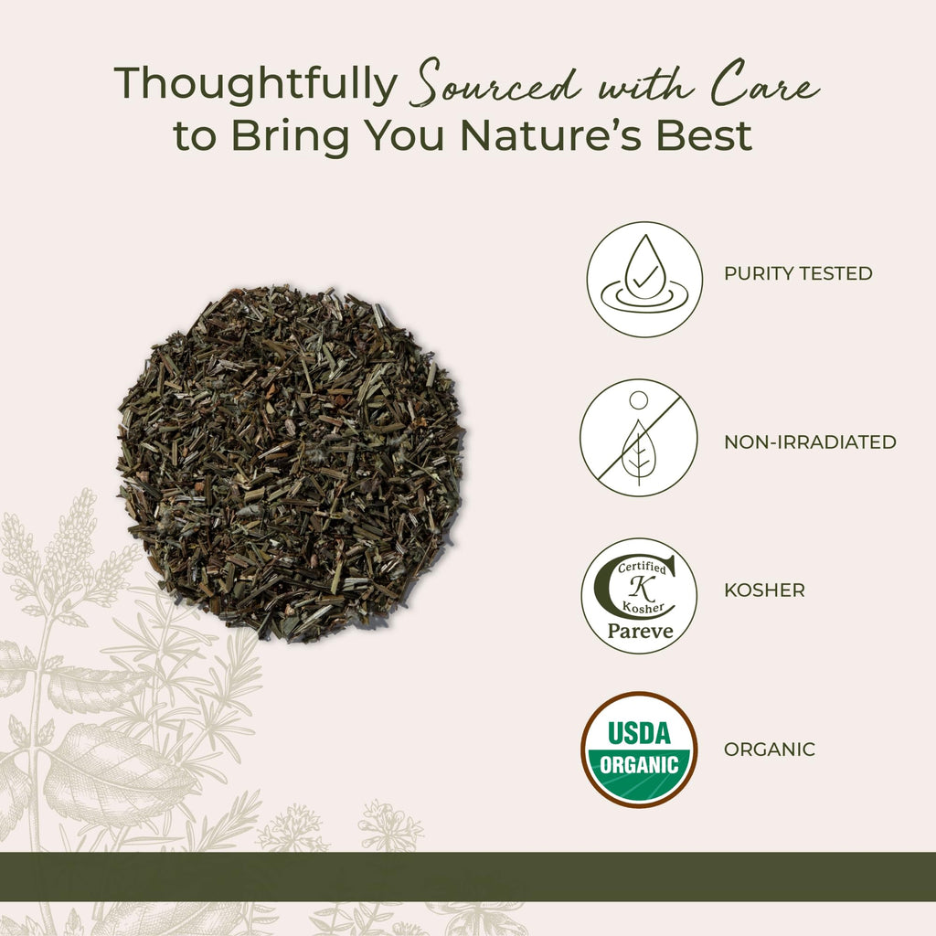 Starwest Botanicals Cleavers Herb Organic - Dried Loose Leaf Herb for Tea & Herbal Blends, Cut & Sifted, Certified Kosher, Non-GMO - Bulk 1 lb Bag