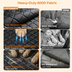 URPOWER Dog Car Seat Cover for Back Seat, 100% Waterproof Hammock for Car