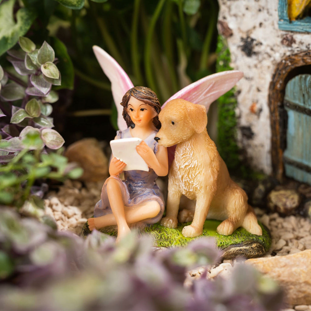 PRETMANNS Fairy Houses for Outside - Fairy Garden House Kit & Sign