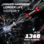 Geinxurn 82Pieces Impact Screwdriver Bits Set, Magnetic S2 Steel Phillips/Square/Torx/Hex Insert Power Bits Tips with Impact Bit Holder and Impact Nut Driver and Mini Wrench