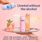 TRIP Calm Drink, Non-Alcoholic Adaptogen Mocktail Citrus Berry Variety 12pk