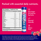 Zipfizz Energy Drink Powder, 20 Pack B12 Electrolyte - Blue Raspberry