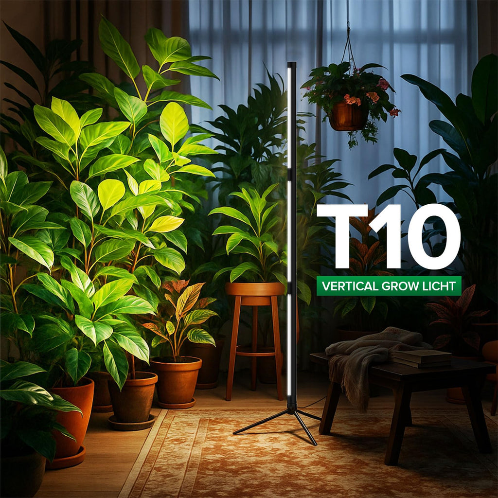 SANSI T10 Standing Grow Lights for Indoor Plants, Vertical Grow Light 4.3FT