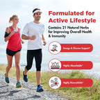 Berberine 500mg Complex with ALA, Coq10, Turmeric, Cinnamon, Bitter Melon, banaba Leaf, Korean Panax, Royal Jelly, and 21 Herbs for Healthy Blood Sugar Support and Immunity-60 Capsule Servings