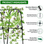 50"x48"Cucumber Trellis, Garden Arch Trellis for Climbing Plants Outdoor