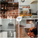 LED GU10 Range Hood Light Bulbs, LED Stove Appliance Light Bulb, Kitchen Light Replacement Halogen Light Bulb, 50W Equivalent, Warm White 3000K, 6W 550 Lm, Dimmable,Waterproof IP65 Pack of 2