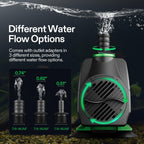 VIVOSUN 800GPH Submersible Fountain Water Pump for Pond, Aquarium, Statuary