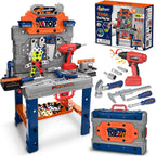 Kids Tool Bench with Electric Drill, Toddler Tool Set for Boys Ages 3-5 6-8
