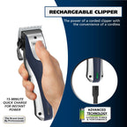 Wahl Lithium Ion Pro Rechargeable Cordless Hair Clippers for Men, Woman, & Children with Smart Charge Technology for Convenient at Home Haircutting - Model 79470