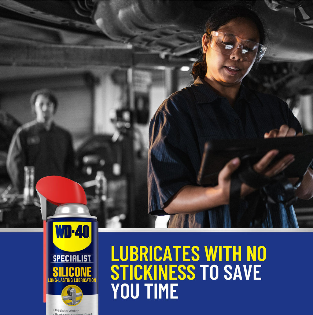WD-40 Specialist Silicone Lubricant with SMART STRAW SPRAYS 2 WAYS 11 OZ [6-Pack]