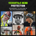 Lift Dax Carbon Fiber Full Brim Hard Hat/Safety Helmet, Black Camo
