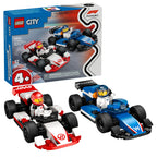 LEGO City F1 Williams Racing & Haas F1 Race Car Toys - Car Building Toy Set for Kids, Boys and Girls, Ages 4+ - F1 Preschool Toy for Fans - Gift Idea for Birthdays - 60464