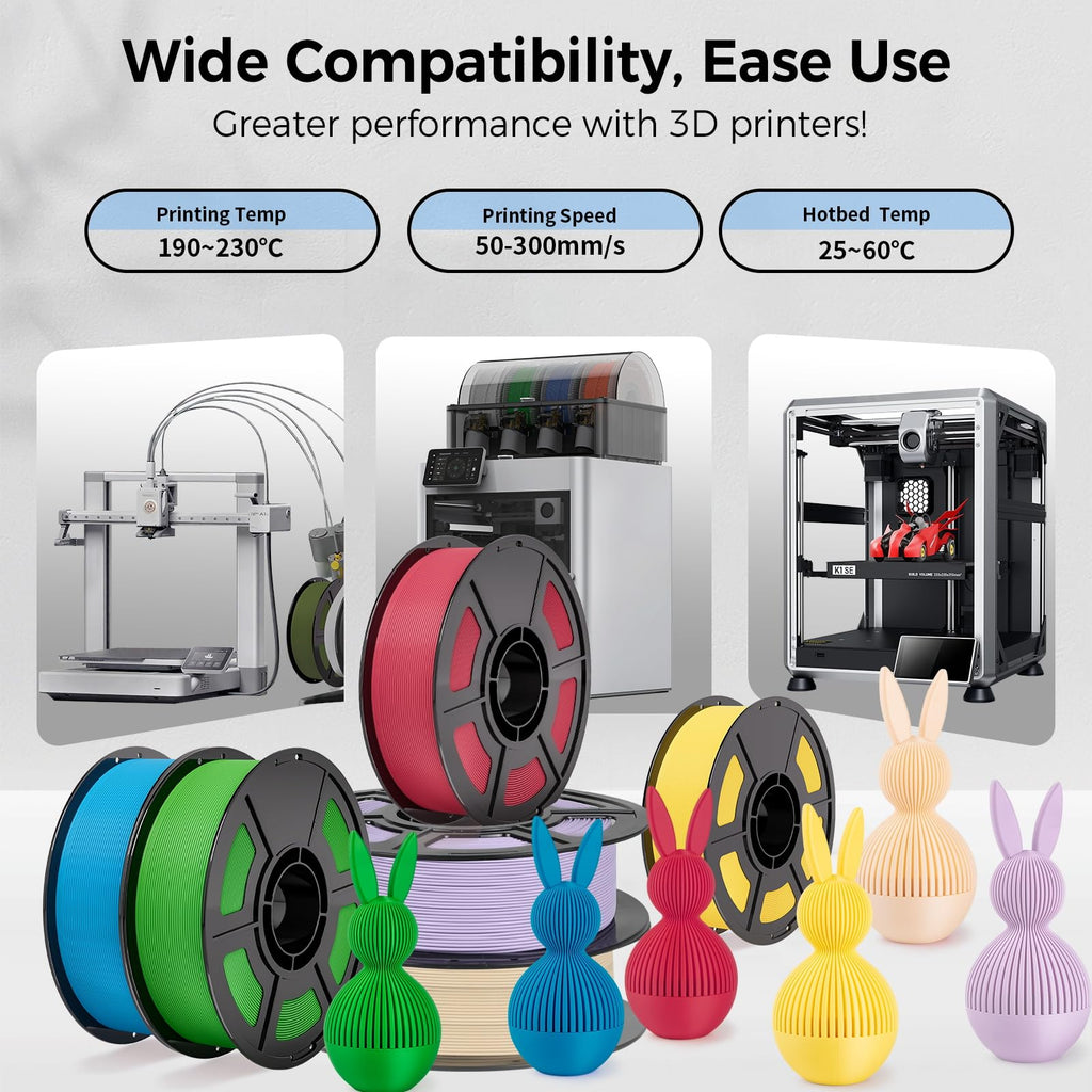 3D Printer PLA Filament Bundle 10KG 30-300mm/s for Bambu Lab AMS,AMS Lite
