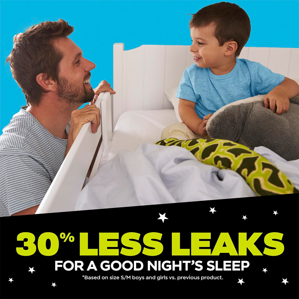 Ninjamas Boys Bedwetting Nighttime Underwear, S/M (38-70 lbs), 44 Count