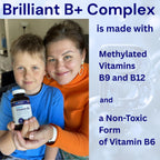 AgeImmune Vitamin B Complex with Vitamin D3 B12 B6 Magnesium Bisglycinate and Folate as Methylfolate - Doctor Formulated Methylated B Complex Supplement – 60 Capsules - Without Niacin