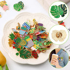 Landical 30/60 Pcs Cute Enamel Pins Bulk Plant Flower Animal Halloween Gothic Fall Pumpkin Cartoon Lapel Pin Brooches Jewelry Gift for Backpack Clothes Hats Accessories(30 Pcs,Plant)