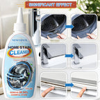 NEWERSOL Black Stain Remover Gel Washing Machine Cleaner Housefold Stain Removal Gel for Front Loader Washer Grout Cleaner Kitchen Sink Showers Bathroom and Floor Tile 8Fl Oz（2-Pack）