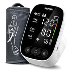 BESTEK Blood Pressure Monitor, Automatic Arm Blood Pressure Monitors for Home Use, Digital Large LED Voiced Broadcast BP Cuff Comfortable and Portable for Home Travel (9"-17" Adjustable)