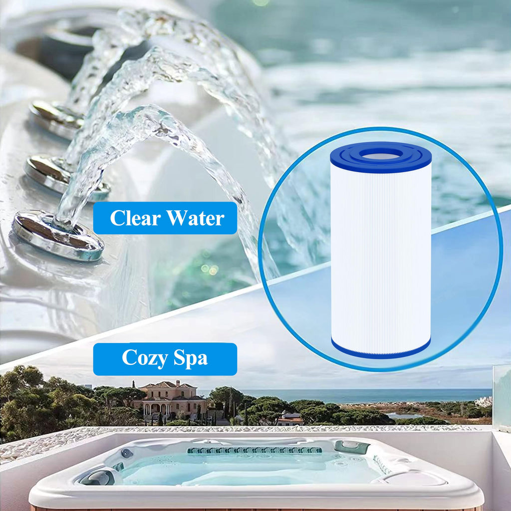 Cryspool® 04061 Filter Compatible with C-4335, PRB35-IN, R173431, Guardain 409-219, FC-2385, 03FIL1300, 35 Sq. Ft Spa Filter Cartridge, 2 Pack