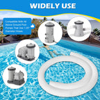 4 Pcs 1.25" Pool Hose, 59" Long Accessory Pool Pump Replacement Hoses, Compatible with All Above Ground Pool Filter Pumps that Use 1 1/4 Diameter Hoses