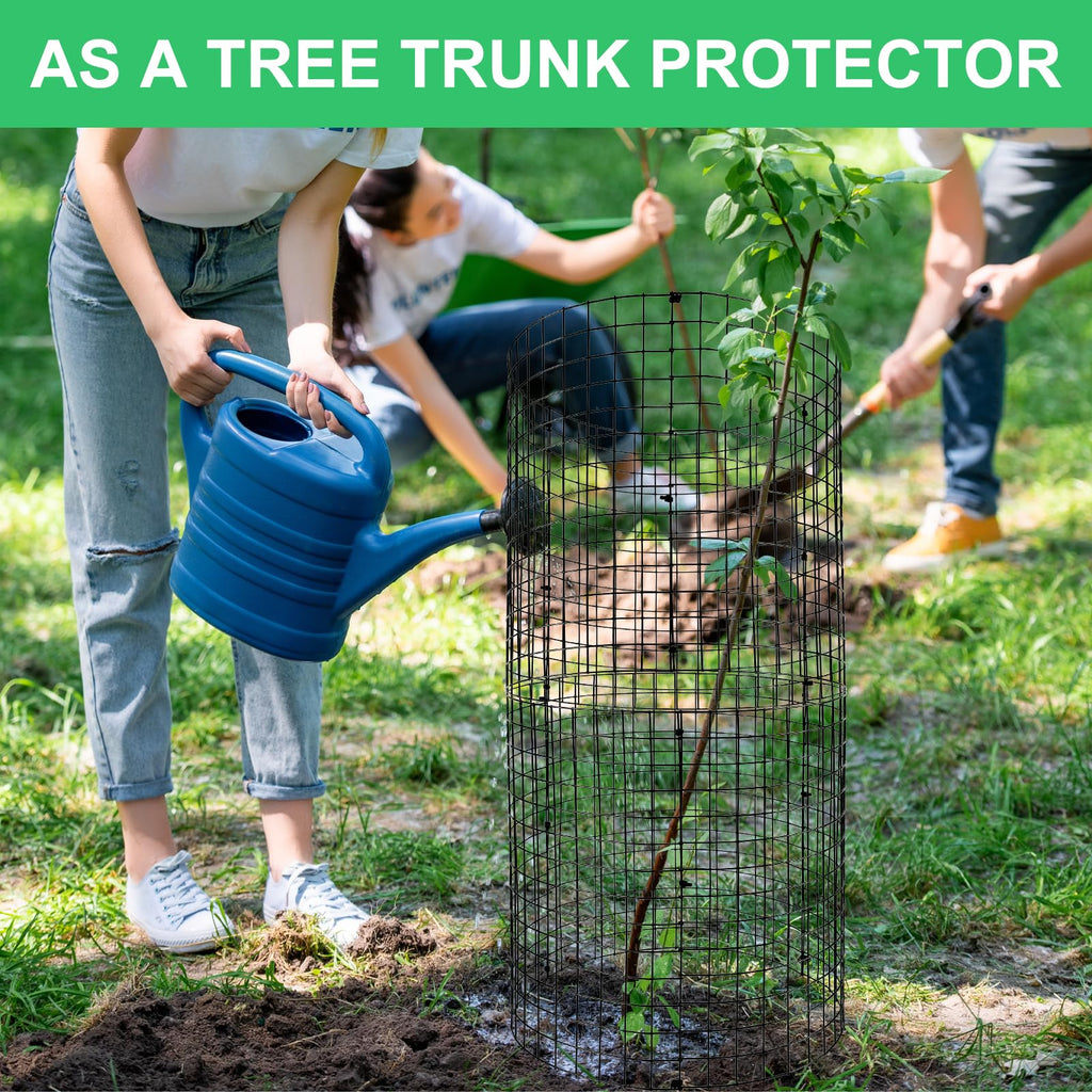 Mwellewm 15Pcs Plant Protectors from Animals Metal Plant Cages for Outdoor Plants Plant Cage & Supports Keep Animal Out Garden Wire Mesh Protection from Rabbit Chicken Squirrel Tree Flower