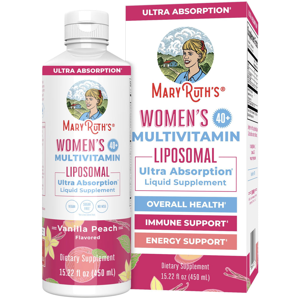 MaryRuth’s Multivitamin Liposomal for Women 40+ | Womens Multivitamin Liposomal | Immune Support Supplement | Menopause Supplement | Methylated Multivitamin | Vegan | Sugar Free | Non-GMO |15.22 Fl Oz