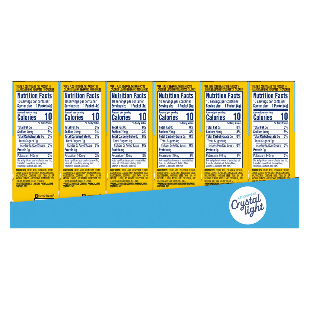 Crystal Light Drink Mix, 120 Packets Lemonade with Other, 0.14 oz each