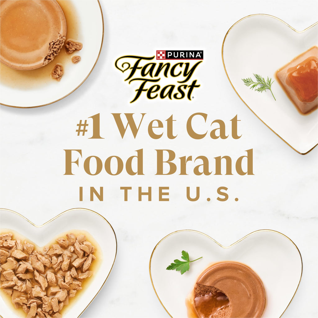 Purina Fancy Feast Poultry & Beef Wet Cat Food Variety Pack, 3 oz, 24-Pack
