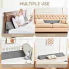 IFNOW Queen Size(60"x7.5"x10") Bed Wedge Pillow for Headboard, Mattress Gap Filler(0-8"), Bed Wedge for Gap Between Your Headboard and Mattress Dark Grey