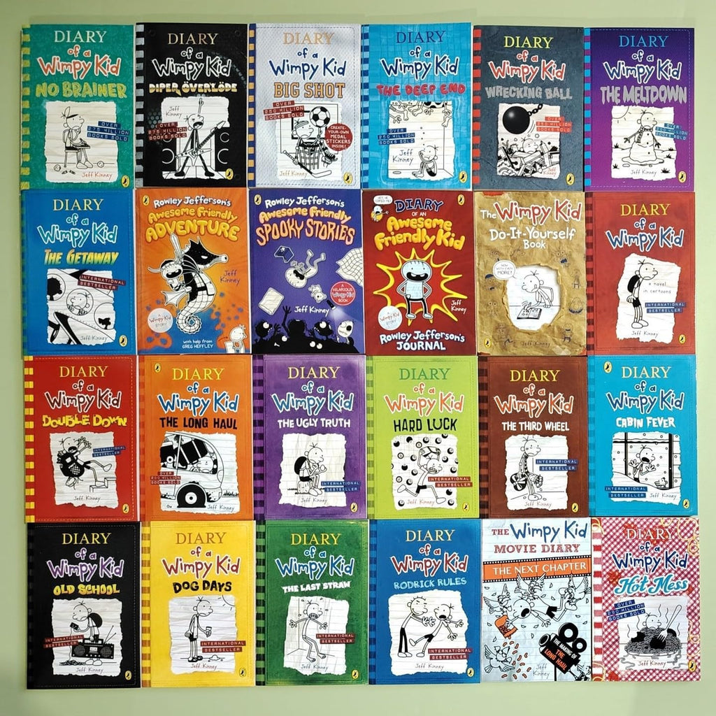 FOLREBAS A Library of a Wimppy Kid 1-24 Books Complete Box Set Paperback