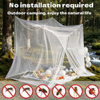 10'x10'x8.2' Outdoor Camping&Patio Mosquito Netting,Large Mosquito Netting with Hanging Ropes for Patio Camping Home Outdoor Travel (White)