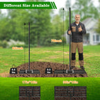Tegarbed Lawn Leveling Rake 30x10 inch - Professional Ground Leveler for Soil & Sand, 6.5FT Ergonomic Long Handle Landscape Rake for Garden, Backyard, Top Dressing , Black
