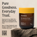 Manukora Raw Manuka Honey MGO 50+ New Zealand Non-GMO Daily Support 500g