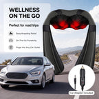 Mirakel Shiatsu Neck & Back Massager with Heat for Pain Relief Deep Tissue