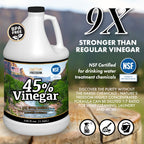 Nature's Freedom 45% Concentrated Vinegar, NSF Certified, 1 Gallon with Garden Pump Sprayer