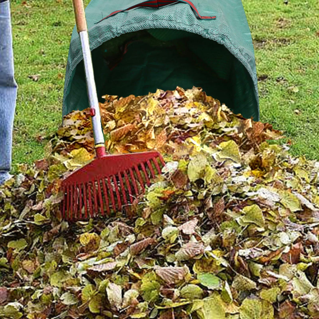 Ideal Swan 72 Gallon Reusable Yard Leaf Bag Holder, 2 Pack Waste Collector