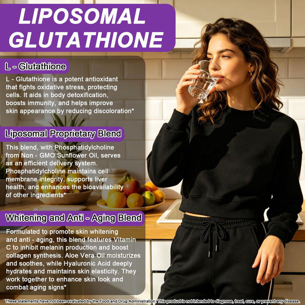 Liposomal Glutathione Supplement, Extra Strength 1000mg Glutathione Softgel