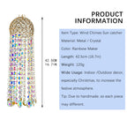 YU FENG Crystal Suncatcher Wind Chimes Window Hanging Rainbow Maker