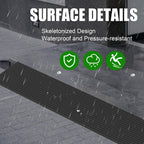1" Rise Threshold Ramps for Doorways, 2000 Lbs Load Capacity, 35.5" Wide Natural Rubber Power Wheelchair Ramp is Adjustable and Cuttable for Doorways, Curb, Sweeper, Power Scooters, Bathroom