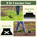 NICOFPHY Larger Weed Puller Tool with Long Handle for Garden, Yard and Lawn